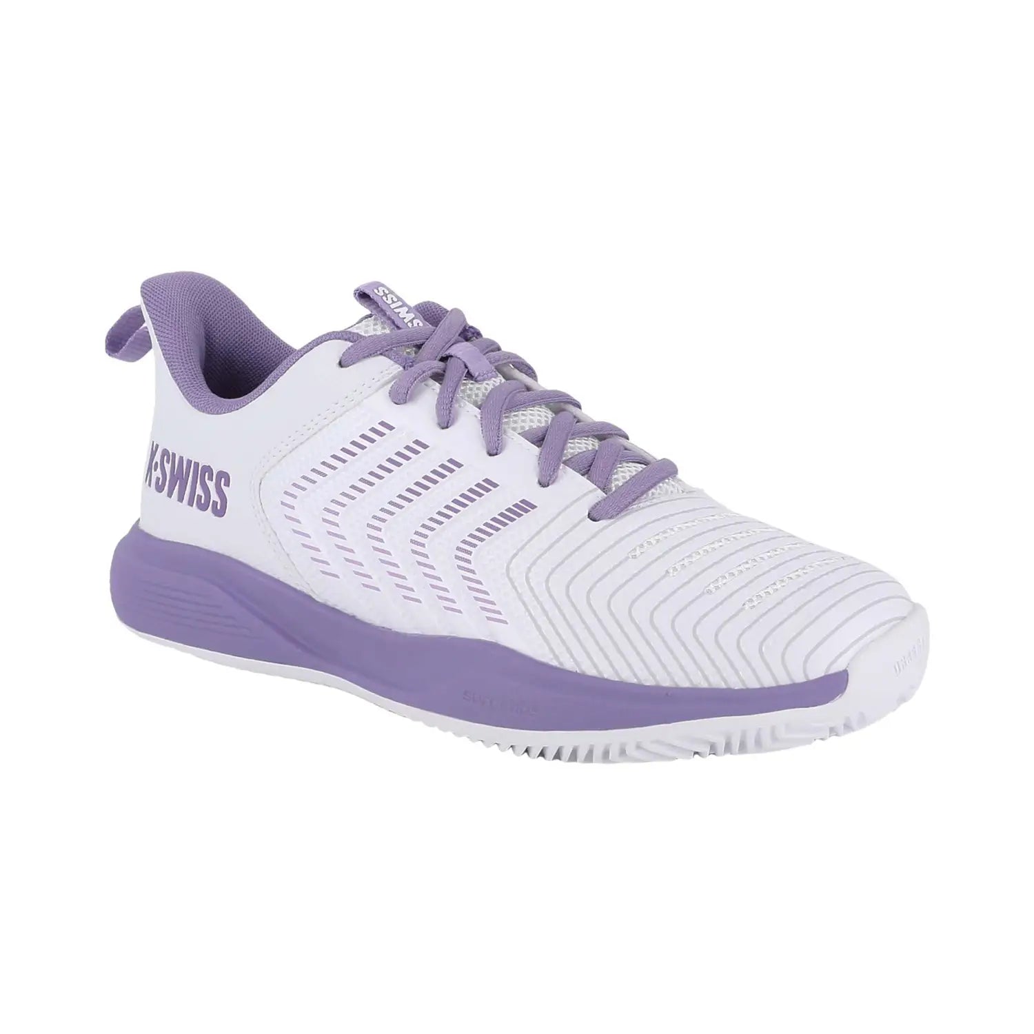KSWISS ULTRASHOT LIGHT CLAY WHITE/PURPLE WOMEN